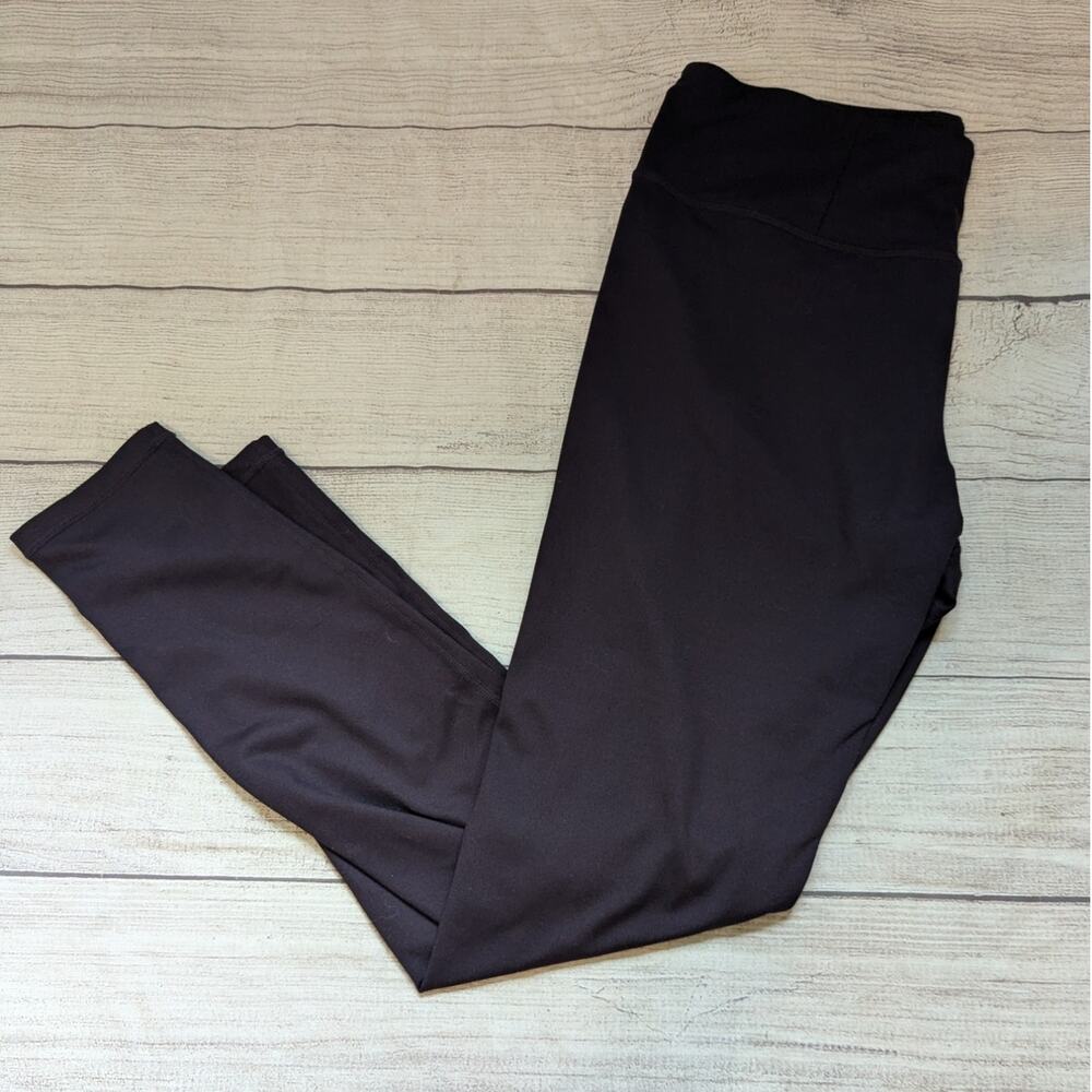 Manduka Eggplant Purple Women's High Rise Yoga Leggings L EUC